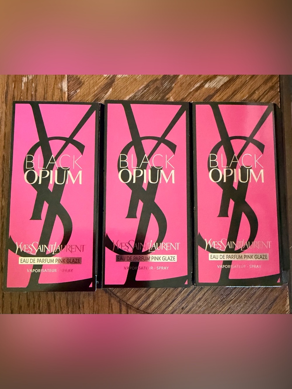 YSL Black Opium pink glaze
